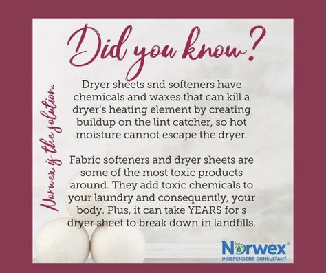 Static-free, wrinkle-free laundry – without using any harmful chemicals. Natural wool laundry balls reduce dryer time, wrinkles and static by separating and creating space between your clothes to allow for better air flow while softening the fabric.  For a natural scent, add essential oils to your laundry dryer balls – it’s a great dryer sheet alternative, and one that’s safer for your health.  Set includes 3 wool dryer balls in a cotton drawstring bag Norwex Games, Dryer Sheet Alternative, Norwex Tips, Norwex Products, Norwex Biz, Wrinkle Release Spray, Norwex Party, Norwex Consultant, Norwex Cleaning