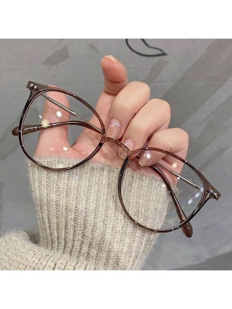 Collar     Embellished   Women Accessories Cute Glasses Frames, Classy Glasses, Women Eyeglasses, Y2k Men, Blue Glasses, Cute Glasses, Clear Glasses, Super Deal, Optical Lens