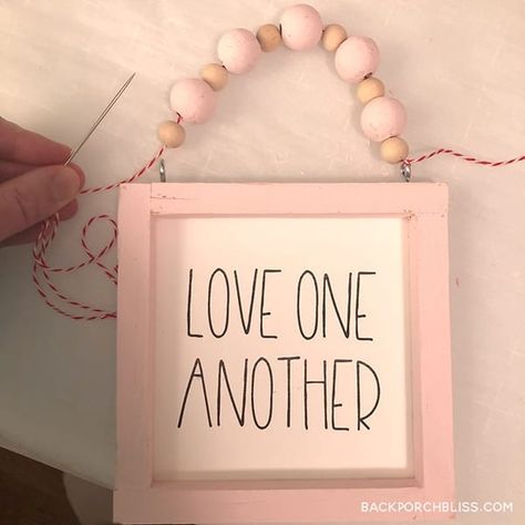 Word Crafts Diy, Word Crafts, Love Is Always The Answer, Easter Topiary, Pink Chalk, Glue Pen, Love One Another, Diy Window, D Craft