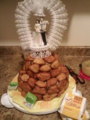 YES mam' Chicken Nugget Bar Wedding, Chicken Nugget Bar, Chicken Nugget Cake, Pizza Wedding, Childrens Birthday Cakes, Chicken Nuggets, Gay Wedding, Wedding Goals, Wedding Bar