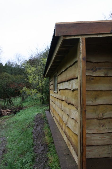 Rustic Shed | The Wooden Workshop | Oakford, Devon Shed Cladding, Small Log Cabin Plans, Back Garden Landscaping, Rustic Shed, Wooden Workshops, Log Cabin Plans, Wood Mill, Craft Shed, Small Log Cabin