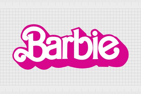 Barbie Movie Logo, History Meaning, Logo Evolution, Movie Logo, Through The Decades, Flower Symbol, Barbie Logo, Flower Icons, Color Palette Pink