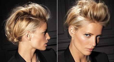 Mohawk Hairstyles For Women, Wedding Hair Front, Diamond Ball, Hair Flow, Mohawk Hairstyles, Faux Hawk, Front Hair Styles, Penteado Cabelo Curto, Short Hair Updo