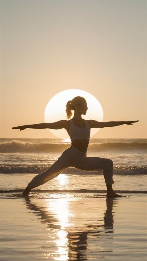 Warrior Two Pose Yoga, Yoga Photography Outdoor, Yoga Sunrise, Yoga Photography Photo Shoots, Warrior Pose Yoga, Yoga Shoot, Yoga Poses Photography, Warrior Pose, Photography Advice