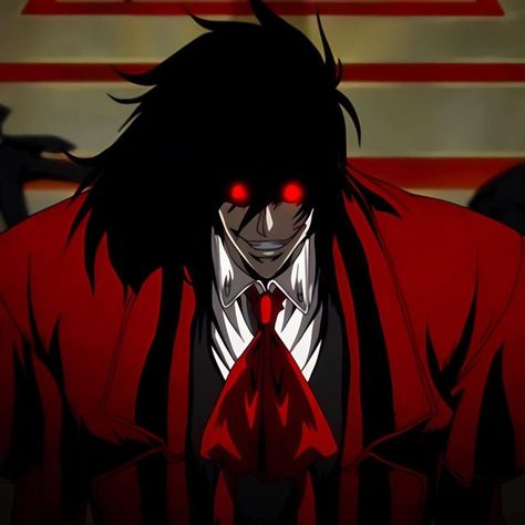 • Anime | Hellsing Ultimate | alucard icons Alucard Hellsing, Hellsing Ultimate, Anime Character, I Hope, Red, Anime, Black