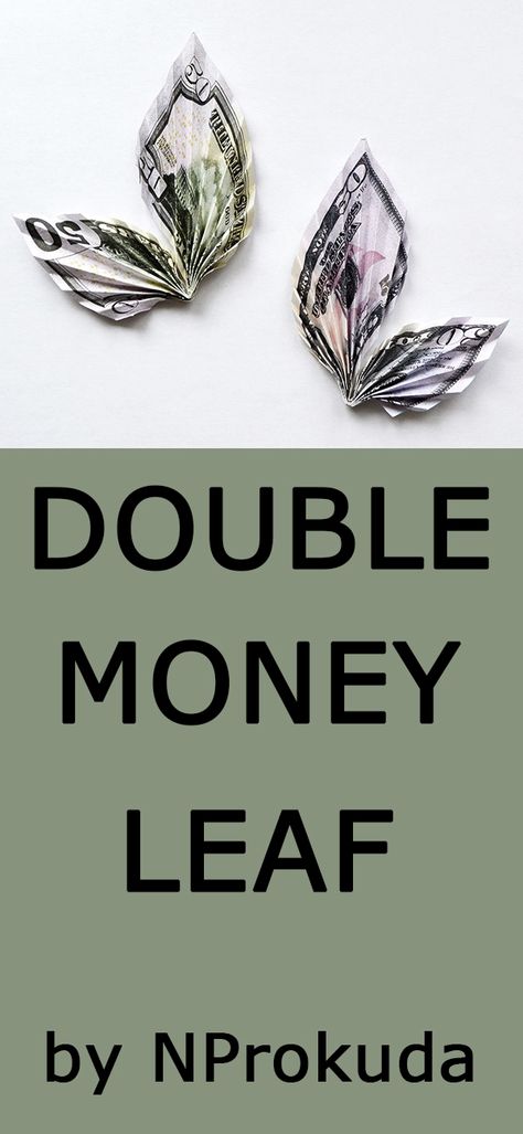 Origami Directions, Dollar Oragami, Oragami Money, Leaf Origami, Lei Diy, Money Leaf, Candy Leis, Money Lei Diy, Origami Dollar