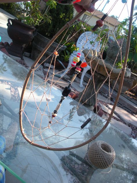 Diy Natural Dreamcatcher · How To Make A Dream Catcher · Decorating, Gardening, and Weaving on Cut Out + Keep Weaving With Beads, Natural Dreamcatcher, Make A Dream Catcher, Summer List, Dream Catcher Craft, Dream Catcher Diy, Dreamcatchers, 60 Minutes, Dream Catchers