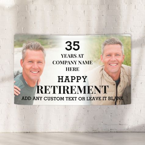 Happy Retirement Banner, Retirement Party Banner, Retirement Banner, Indoor Banner, Retirement Party Gifts, Business Banner, Happy Retirement, Outdoor Banners, Retirement Party