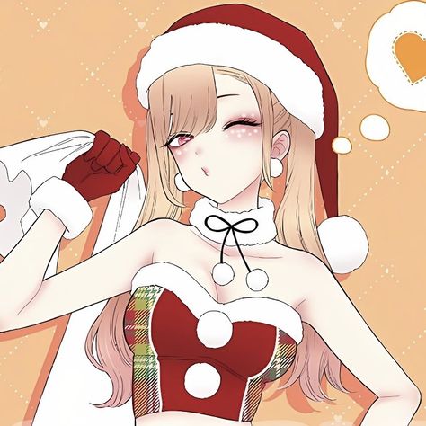 32d Cup Size, Marin Kitagawa Christmas, Christmas Pfp Aesthetic Anime, Christmas Anime Icon, Christmas Icons Anime, Marin Pfp, Christmas Pfp Anime, Anime Christmas Pfp, Marin Kitagawa Pfp