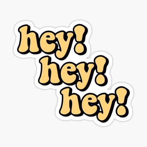 Hey Stickers | Redbubble Haikyuu Bokuto, Stickers Cool, Preppy Stickers, Hey Hey Hey, Cute Laptop Stickers, Anime Printables, Tumblr Stickers, Mini Backpacks, Sticker Template