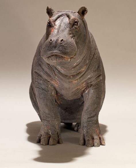 Hippo Drawing, Hippo Art, Inspirational Sculpture, Rhino Art, Animal Lessons, Cambridge Uk, Cambridge England, Clay Sculptures, Sculpture Ideas