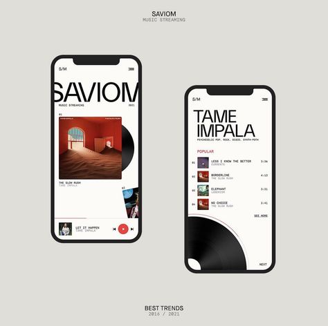 Typography App, 2023 Typography, Instagram Typography, Music App Design, Mobile Landing Page, Music Streaming App, Design Thinking Process, Mobile Web Design, Music Web