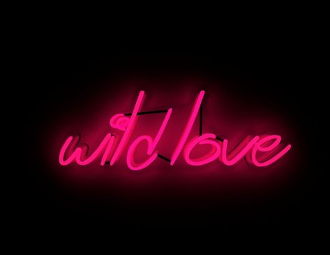 Wild Love Aesthetic, Aesthetic Hot Pink Pictures, Red Aesthetic Seductive Background, Neon Pink Aesthetic Pictures, Red Aesthetic Seductive Wallpaper, Dark Pink Neon Aesthetic, Text Artist, Love Sculpture, Light Words