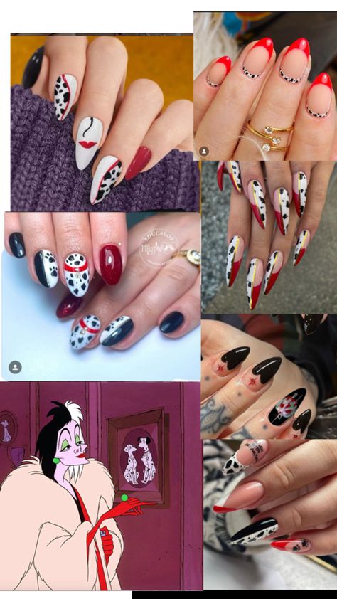 Cruella Nails, Devil Nails, Nails Inspo, Nail Inspo, Nails, Quick Saves