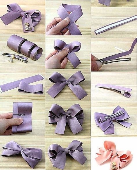 Pola Jaring, Girls Hair Bows Diy, Make A Bow, Classroom Christmas, Hair Bow Tutorial, Bows Diy Ribbon, Diy Bows, Bow Tutorial