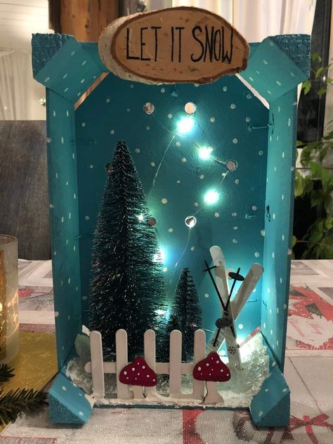 Winter Diorama Kids, Diorama Kids, Christmas Food Crafts, Christmas Diorama, Christmas Shoes, Food Crafts, Winter Fun, Diy Crafts For Kids, Christmas Activities