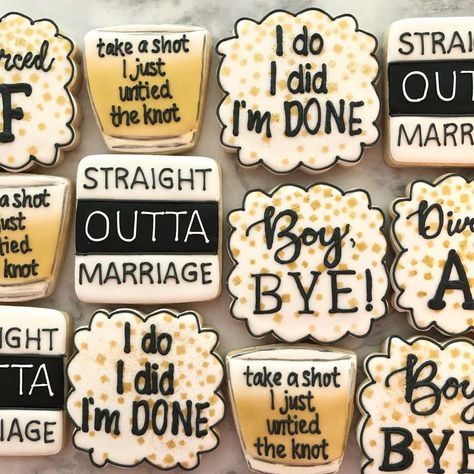 Divorce Cookies, Divorce Party Ideas Woman, Divorce Party Ideas, Divorce Party Cake, Divorce Party Decorations, Breakup Party, Divorce Cake, Divorce Celebration, Adult Cake Smash