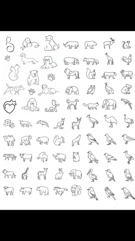 Tiny Animal Tattoos Simple, Mini Animal Tattoos Simple, Easy Animal Tattoos, Simple Pet Tattoos, Animal Pfp Aesthetic, Tiny Animal Tattoos, Animal Pfp Funny, Animal Wallpaper Aesthetic, Animal Lover Tattoo