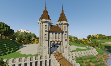 Minecraft Castle Map, Medieval Guard, Castle Structure, Minecraft Medieval Castle, Château Minecraft, Minecraft Castle Blueprints, Minecraft Medieval House, Minecraft Castle Designs, Castle Minecraft