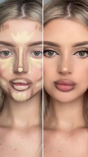 Kim K Contour, Kim Kardashian Contour, Kim K Makeup, Kim Kardashian Makeup Tutorial, Kardashian Makeup, Kim Kardashian Makeup, Kim K, Yes Or No, Makeup Tutorials