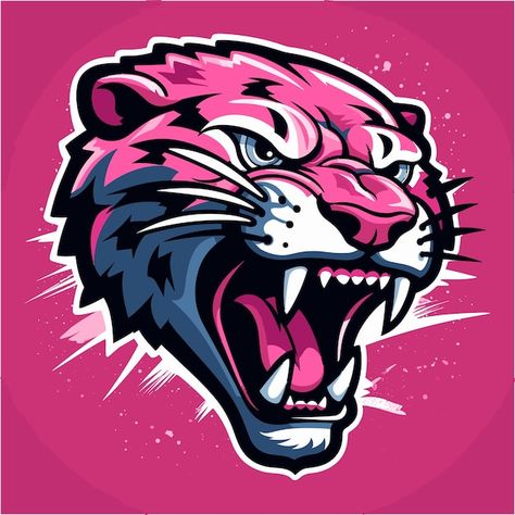 Vector panther mascot esport gaming logo... | Premium Vector #Freepik #vector #wolf #tiger #beast #puma Panther Mascot, Beast Logo, Logo For Business, Panther Logo, Gaming Logo, Crazy Funny Pictures, Puma Logo, Cartoon Logo, Mascot Logo