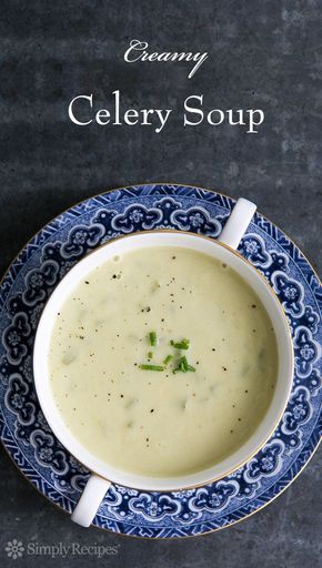 Homemade Cream Of Celery Soup, Healthy Nutrition Plan, Cream Of Celery, Pureed Soup, Cream Of Celery Soup, Celery Soup, 140 Pounds, Simply Recipes, Creamy Soup