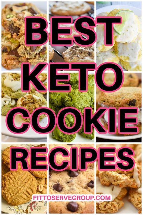 This complete collection of Keto Cookies has something for everyone. Because who doesn’t love a good cookie? I’ve made countless cookie recipes but these aren’t just any cookies, they are both delicious and keto. They are perfect for anyone who wants to enjoy a cookie but needs it to be low in carbs, sugar-free, and keto-friendly. keto cookies|low carb cookies|keto brownies| low carb brownies| keto cookie bars| low carb cookie bars Keto Cookie Bars, Keto Sweet Snacks, Low Carb Cookie, Sugar Free Cookie Recipes, Paleo Keto Recipes, Low Carb Brownies, Keto Cookie Recipes, Sugar Free Cookies, Keto Brownies