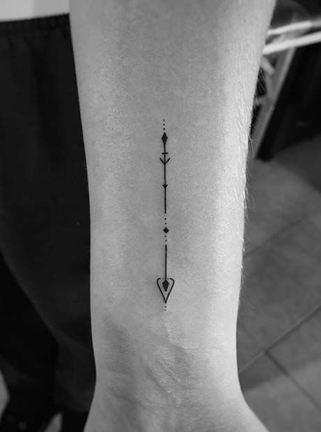 Arrow Tattoo Ideas, Simple Arrow Tattoo, Arrow Tattoos For Women, Arrow Tattoo Design, Street Tattoo, Dragon Tattoo For Women, Shape Tattoo, Muster Tattoos, Inspiration Tattoos