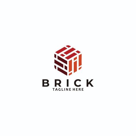 brick logo icon vector isolated Brick Logo Ideas, Brick Logo Design, Brick Logo, Logo Design Presentation, T Shirt Design Template, Design Presentation, The Brick, Logo Icon, Free Sign