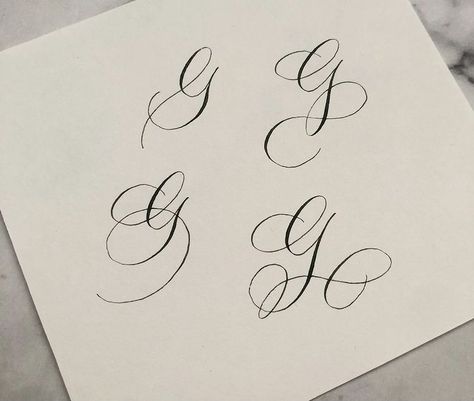 Calligraphy G, Modern Calligraphy Alphabet, Calligraphy Tattoo Fonts, Calligraphy Letters Alphabet, Fountain Pens Calligraphy, Hand Lettering For Beginners, Handwriting Examples, Calligraphy Supplies, Cursive Calligraphy