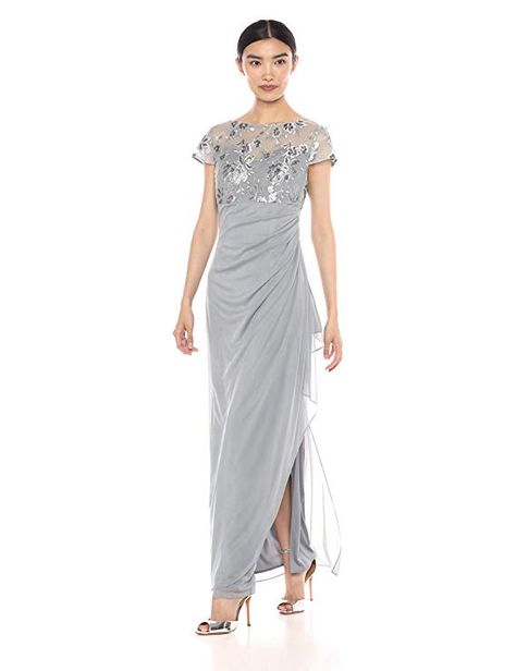 Gray Evening Gown, Evening Formal Dresses, Gown Cocktail, Patras, Evening Dress Collection, Designer Gown, Long Sleeve Dress Formal, Evening Gowns Elegant, Dress Stores Online