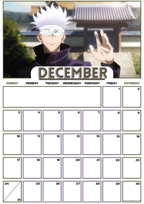 Jujutsu Kaisen Free Downloadable Anime Calendar 2023 – All About Anime and Manga Anime Calendar 2023 Printable, Anime Calendar, Free Printable Bookmarks, November Calendar, December Calendar, Jujutsu Kaisen Anime, Printable Bookmarks, Anime Printables, Calendar 2023