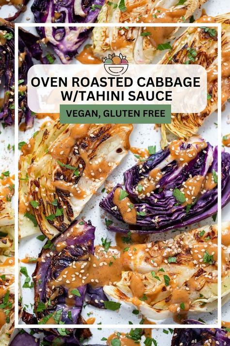 Oven Roasted Cabbage, Roasted Cabbage Recipes, Cooked Red Cabbage, Napa Cabbage Recipes, Cabbage Health Benefits, Cabbage Benefits, Miso Sauce, Grilled Cabbage, Vegetarian Thanksgiving Recipes