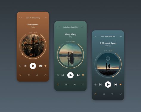 Music Player Ui Design, Music App Design, Music Player Design, Logo Design Color Palette, Music Streaming App, Music Player App, Only Music, Ui Design Trends, Desain Ui