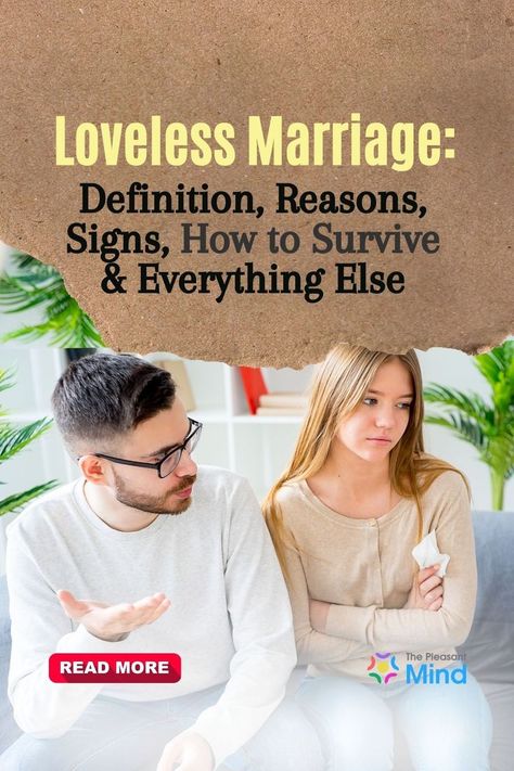 In a loveless marriage, two people don’t love, care, cherish, or respect one another. Or, one doesn’t reciprocate the other’s feelings. It’s not the same as a sexless marriage. Marriage Definition, Loveless Marriage, No Respect, Realistic Dolls, T Love, How To Survive, Mental And Emotional Health, Two People, Emotional Health