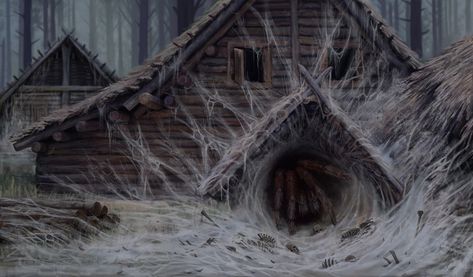 Dark Wood Game, Darkwood Concept Art, Horror Games Aesthetic, Dark Fantasy Forest, Spider Mark, Spider House, House Spider, Arte Occulta, Dark Woods