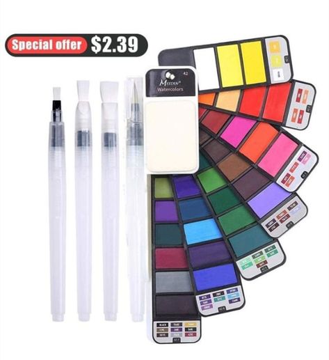 Marker Set Aesthetic, Art Supplies Markers, Art Supplies Pens & Pencils, Field Sketch, Stationery Pens Kawaii Pen Shop, Travel Watercolor, Watercolor Travel, Cute Stationary School Supplies, Cute School Stationary