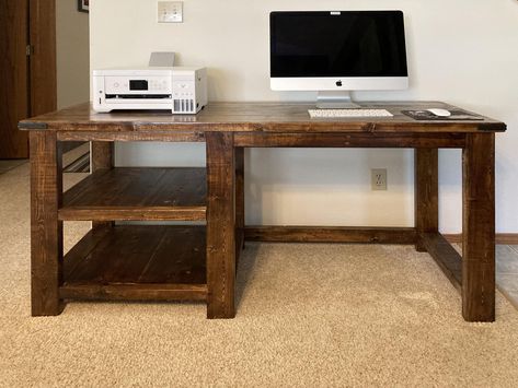 Minimal Office Desk, Diy Farmhouse Desk, Flip Top Desk, Rustic Computer Desk, Timber Desk, Diy Computer Desk, Farmhouse Desk, Rustic Desk, Wood Furniture Diy