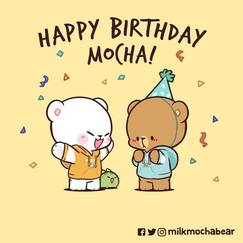 Milk Mocha Bear, Cartoon Bears, Milk And Mocha, Milk Mocha, Mocha Bear, Bear Gif, Cute Couple Comics, Milk & Mocha, Cute Bear Drawings