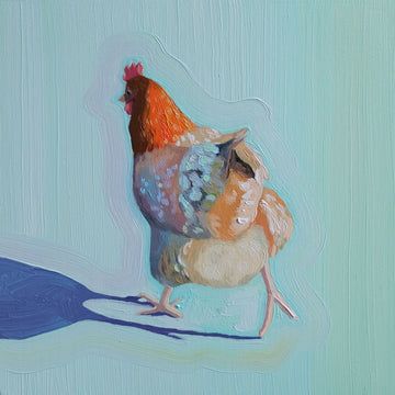 Custom Frames, Chicken Art, On The Run, The Run, Giclée Print, Bird Art, Bahamas, Painting Inspiration, Animal Art