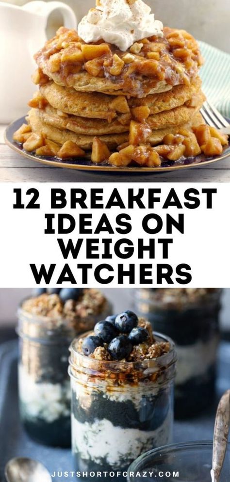 Enjoy these Breakfast Ideas on Weight Watchers for Busy Mornings - Just Short of Crazy  #WeightWatchers #breakfastideas #breakfast #weightwatchersbreakfastideas Weight Watcher Breakfasts Ideas, Weight Watcher Easy Recipes, Weightwatchers Recipes Breakfast, Weight Watcher Breakfast Ideas Easy, We Breakfast Ideas, Lite Breakfast Ideas, Weightwatchers Breakfast Recipes, 0 Point Breakfast Ideas, Ww Recipes With Points 2023 Breakfast