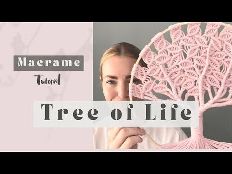 DIY | Macrame Tutorial | The 'Tree of Life' - YouTube Diy Macrame Tree Of Life Tutorial, Macrame Tree Of Life Tutorial, Macrame Trees, Tree Of Life Tutorial, Tree Of Life Pictures, Medium Macrame Wall Hanging, Diy Macrame Tutorial, Macrame Tree Of Life, Basic Macrame Knots