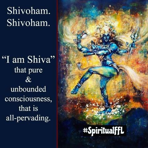 Shivoham. Shivoham. "I am shiva" that pure and unbounded consciousness, that is all-pervading. #spiritualFFL Deities Art, Success Mantra, Hindu Deities, Always Learning, Thought Of The Day, Shiva, Never Give Up, Dream Big, Consciousness