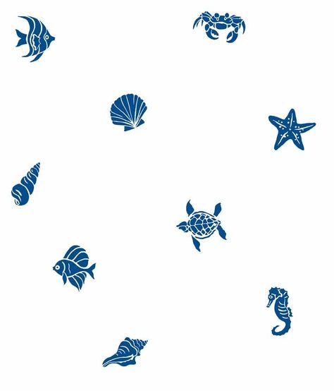 Sea Life Decor, Nautical Wallpaper, Wallpaper Uk, Navy Wallpaper, Sticker Mural, Wallpaper Bedroom, Decal Design, Prepasted Wallpaper, Kids Wallpaper