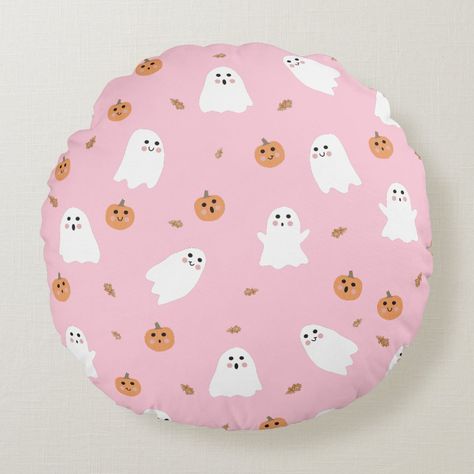 A cute ghost, pumpkin and autumn leaves pattern on a pink background. A perfect design for anyone who loves cute illustrations of ghosts and Halloween themed art. An ideal pink ghost pattern design for Halloween parties, October Birthday parties, baby showers, Halloween home décor and gifts. Pink Ghost Pumpkin Painting, Pink Pumpkin With Ghost, Pink Ghost Pumpkin, Ghost Painting Pumpkin, Pumkin Paintings Idea Cute Pink, Pink Pumpkins Painting, Pumpkin Painting Ghost, Pink Painted Pumpkins, Girly Pumpkin Painting Ideas