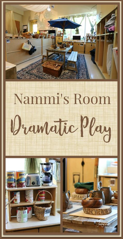 Dramatic Play Kitchen Loose Parts, Dramatic Play Decor, Reggio Inspired Dramatic Play Area, Dramatic Play Provocations, Loose Parts Dramatic Play, Montessori Dramatic Play, Reggio Emilia Dramatic Play Area, Reggio Dramatic Play Area, Reggio Dramatic Play