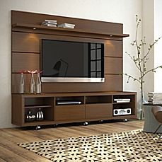 image of Manhattan Comfort Cabrini TV Stand and Panel 2.2 टीवी यूनिट, Tv Stand And Panel, Tv Wall Panel, Tv Mounted, Tv Fal, Tv Unit Decor, Modern Tv Wall Units, Tv Stand Designs, Tv Unit Furniture