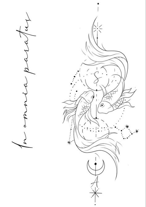 Pisces Mandala Tattoo, Tattoos Pisces, Tato Flash, Pisces Tattoo Designs, Cool Tattoo Drawings, Tattoos Sleeve, Pisces Tattoos, Muster Tattoos, Koi Fish Tattoo