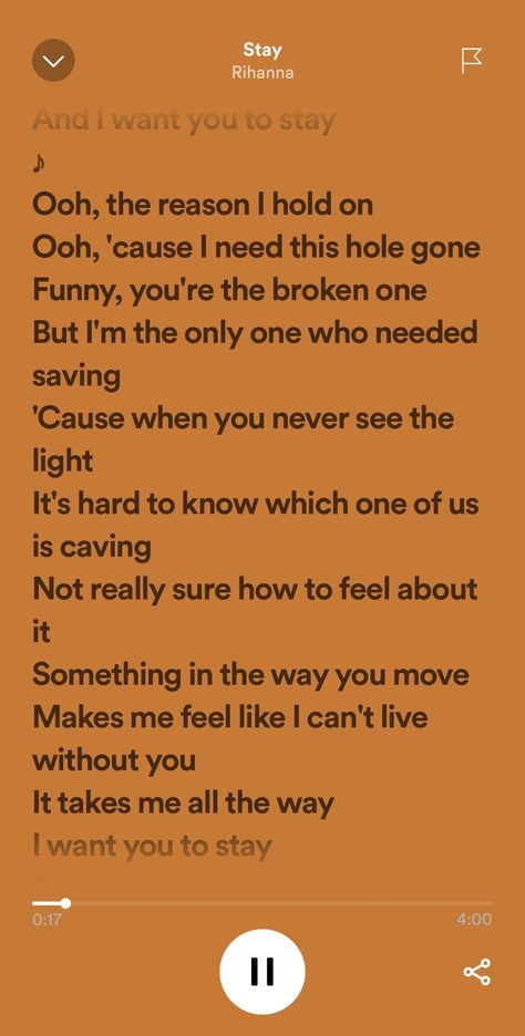 Stay Rihanna Lyrics, Stay Rhianna, Stay Rihanna, Rihanna Lyrics, Stay Lyrics, Rihanna Song, Lyrics Spotify, Cant Live Without You, Towards The Sun