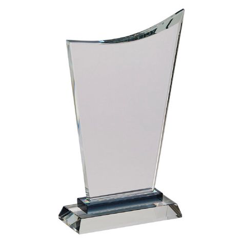 This unique glass wave-shaped trophy is a perfect modern style trophy with elegance. This piece is the most expensive and can be personalized using a variety of methods. Made with high-quality materials making it a great accent at home or even in your office.Features:Clear finishWave-shaped trophyGlass constructedPerfect for indoor decorationRecommended for indoor useDimensions: 10.25"H x 2"W x 5.75"DMaterial(s): glass Staff Awards, Glass Trophy, Glass Trophies, Medium Waves, Glass Awards, Crystal Awards, Large Waves, Tech Jewelry, Black Highlights